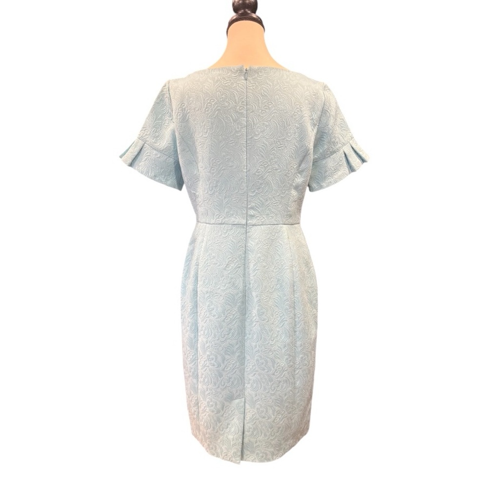 Talbots Blue Jacquard Dress – Size 6 - Picture 2 of 3